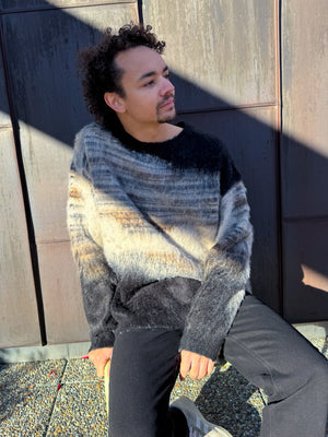 Grunge knit sweater