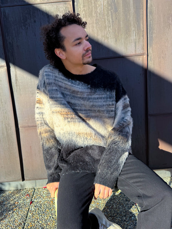 Grunge knit sweater