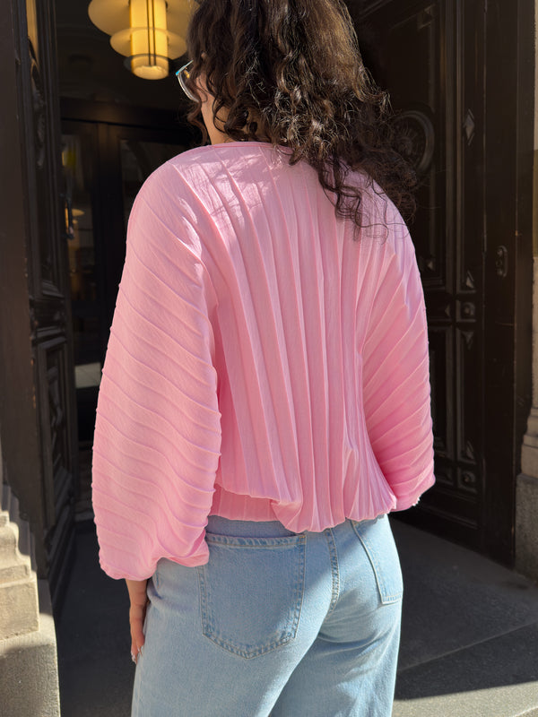 Pleated kimono top