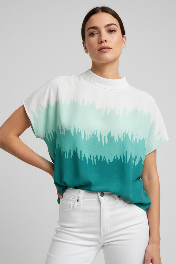 Zip-up top - Minty