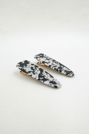 Barrette Black Terrazzo