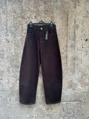 Brown Barrel Jeans