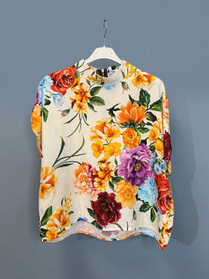 Zip-up top - Floral explosion