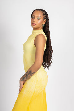 Faded Mesh Dress