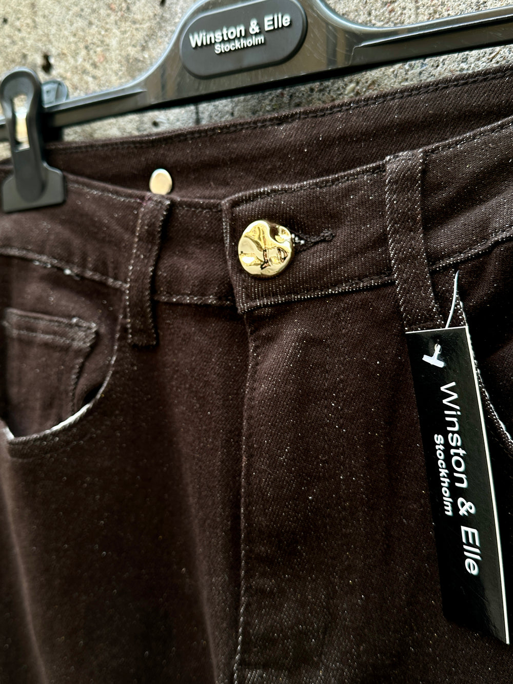 Brown Barrel Jeans