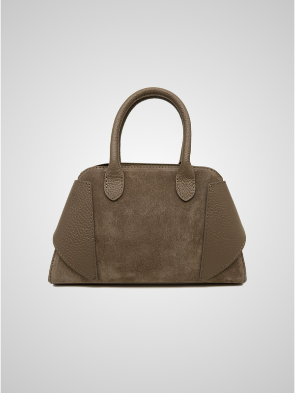 Suede Buckle Bag