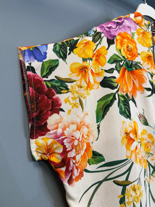 Zip-up top - Floral explosion