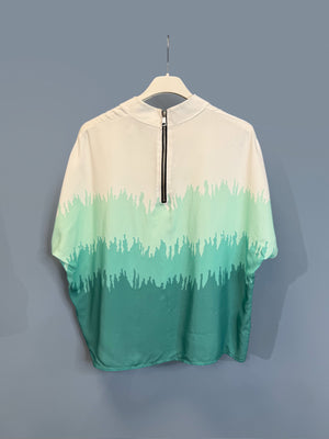 Zip-up top - Minty