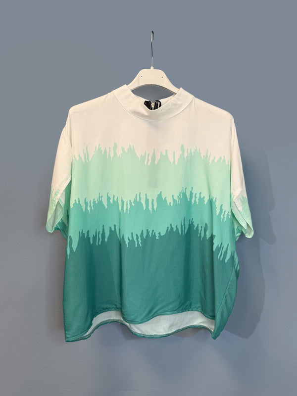Zip-up top - Minty