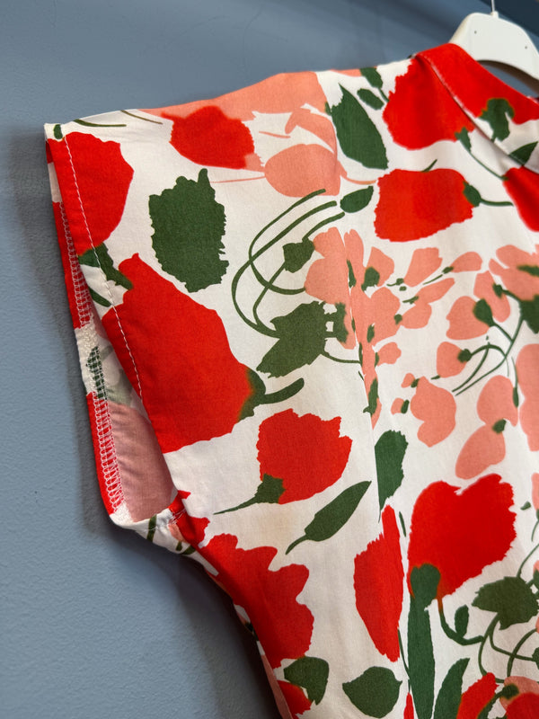 Zip-up top - Poppy madness