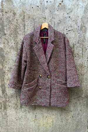 Bordeaux Tweed Jacket
