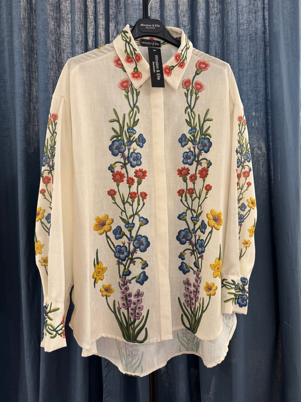 Scandi blossom shirt
