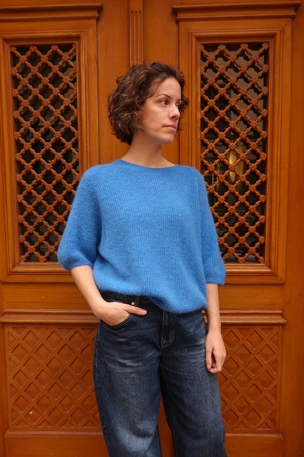 Cosy rib knit sweater