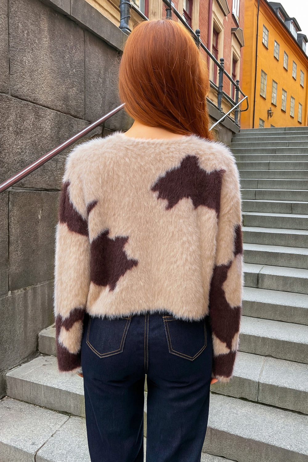 Retro knit sweater